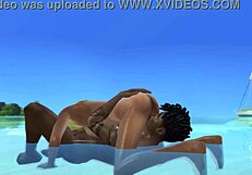 bbc destroys gorgeous girl's pussy on nudist beach