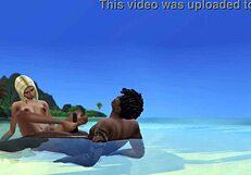 bbc destroys gorgeous girl's pussy on nudist beach