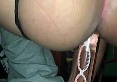 This is all about dildo sex with anal cum and creampie in hardcore assfucking action