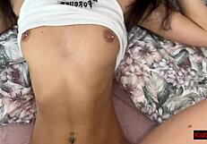 Katty Sucks And Fucks Roughly, Swallowing Cum In Her Mouth