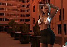 college bound police milf sucking cock in public outdoor roleplay