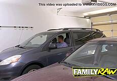 Petite teen rides cock in pov blowjob fucking