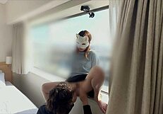 Hey, let's have wild sex by the glass window