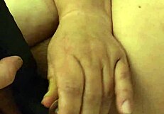 bbw plays with pussy toy and squirts