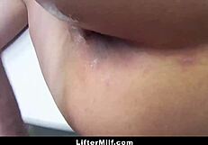 Busty milf punished for stealing bra in clothing store