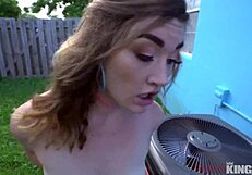 damn, i got caught sneaking in the back yard as hot kat!