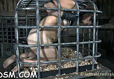 lovable girl slowly undresses in private