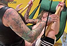 Teen Slut Wallflower Gets Fiercely Ridden by Horny Milf!