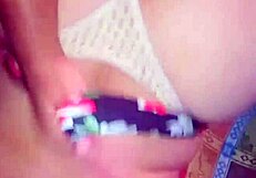 Horny mature milf masturbating pussy in homemade video 😏