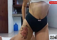 my hot stepsister helps with private pics, ends up fucking hard