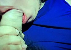 I bang my busty stepmom with a juicy blowjob before she rides me hard. Real homemade amateur sex.