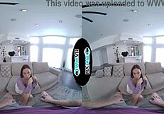 i watched wetvr huge thick dick slide deep into skinny brunette in vr porn.