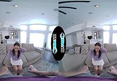 i watched wetvr huge thick dick slide deep into skinny brunette in vr porn.