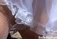 we have a pantyhose lesbian orgy for you to film