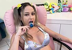 Neighbor's daughter begged me to drill her tight ass and wet pussy while mom’s at the market!