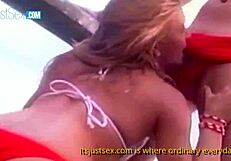 Hot Bikini Blondie Gets Ass Banged and Face Cummed