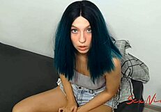 Teen Step Sister Caught Browsing Porn Gets Blackmailed into Tight Missionary Fucking