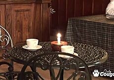 Milf gets hardcore fucking face down and ass up with choking and deepthroat.