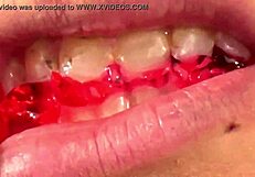 Watch Fifi Foxx Perform Mouth Vore On Gummy Bears Up Close!