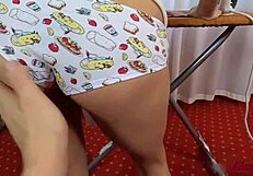 Brunette Deep Sucking Dick And Doggystyle Fuck Cum On Pussy