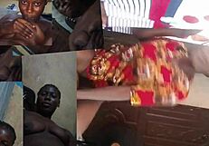 In this scene, she feels pleasure as he licks her big ass in missionary.