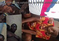 In this scene, she feels pleasure as he licks her big ass in missionary.