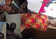 In this scene, she feels pleasure as he licks her big ass in missionary.