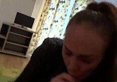 Amazing Amateur Brunette Delivers Intense Pov Blowjob Leading To Cumshot