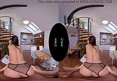 Petite Lexi Dona Rides Cock In Vr Pov!