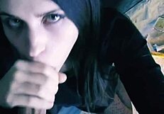 The Guy Made A Beautiful Brunette Do A Blowjob And Cum On Her Face