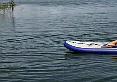 She's naked on the public beach!