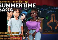 what's your super hero fantasy? sexy teen with big tits in summertime saga