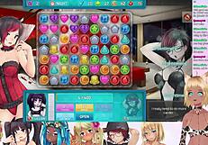 i'm lewdneko playing huniepop 2 double date part 2 in lingerie.