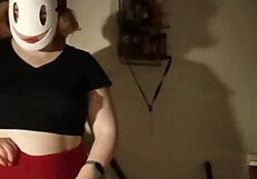 Amateur striptease turns kinky with clothes ripped in wedgie fetish