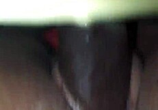 Ebony Guy Fucks Hot Mulata in Interracial Creampie