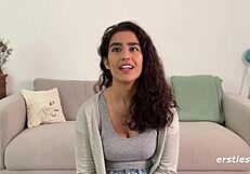 luna watches porn while she masturbates