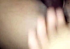 Ebony Guy Fucks Hot Mulata in Interracial Creampie