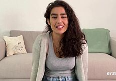 luna watches porn while she masturbates