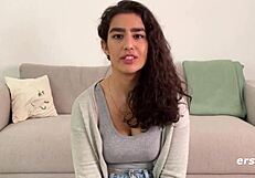 luna watches porn while she masturbates