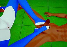 Star Fox Krystal Gives Footjob In Hentai