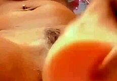 watching this beautiful young brunette have intense orgasms