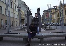 Casual teen sex with cumshot on nerdy glasses nesti