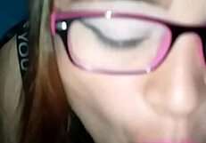 My parents are not home, so I milked my stepbrother with my mouth