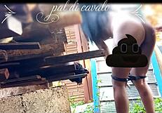 on friend's anniversary, fucked his tasty indian in backyard