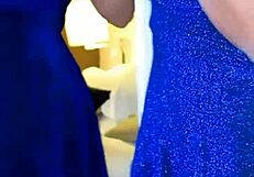 Sheila Ortega teases by stripping and fingering her wet pussy before sex