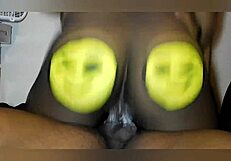 ebony girl rides monster cock in cowgirl position during lunch break