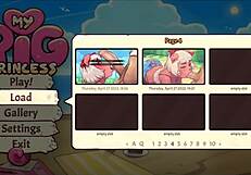 Pig princess in hentai game episode 12 with rough scenes.