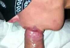 Wife sucks dick after play.