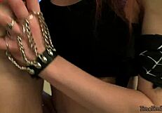 Emo Emily Pussy Drilled by Sexy Lesbian Toy!