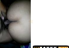 She rides with her perfect ass getting spanked.